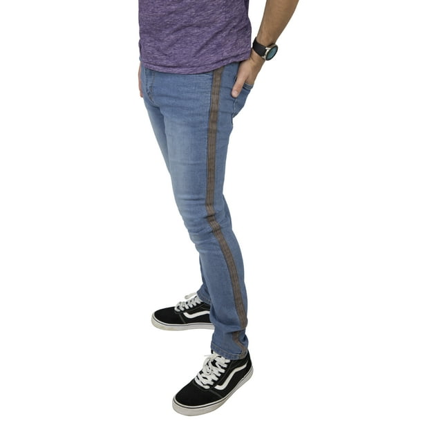 men side stripe jeans