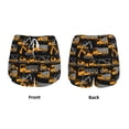 thumbnail image 6 of Sigee Yellow Excavator for Women's Athletic Shorts High Waisted Running Shorts Pocket Sporty Short Gym Elastic Workout ShortsSmall, 6 of 9