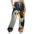 thumbnail image 2 of QATAINLAV Cinch Bottoms Sweat Pants for Women Baggy Drawstring High Waisted Jogger Pants Halloween Graphic Print Sweatpant with Pockets Ofertas Relampago de Hoy Multicolor S, 2 of 6