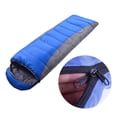 thumbnail image 1 of 1 piece winter sleeping bag for outdoor activities, thick comfortable and waterproof sleeping bags for camping and hiking for cold nights, blue, 1 of 5