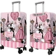 thumbnail image 2 of Travel Luggage Cover Suitcase Protector Fits 18-32 Inch Luggage Wheel Covers Patterned Travel Related Items Flower Luggage Protector Elastic Luggage Anti-scratch Suitcase Cover M, 2 of 6