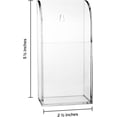 thumbnail image 2 of Remote Control TV Acrylic Wall Storage Box Organizer Wall-Mounted Storage Remote AC/Heating Small Remote Holder Wall Phone Storage Cases Storage Rack Clear 1 Section, 2 of 2
