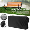 thumbnail image 4 of Namzi 2/3/4 Seater Outdoor Bench Cover, Polyester Fabric Waterproof Anti-UV Dustproof Garden Patio Bench Seat Cover Furniture Protector with Drawstring Cord and Storage Bag, 4 of 5