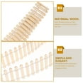 thumbnail image 3 of Spatiy 2 Sets Small Garden Wooden Fence Pickets Edgings Garden Picket Fence Decorative Fence Fencing Border Decor 5cm, 3 of 7