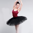 thumbnail image 5 of Yihuala Women Ballet Dance Platter Tutus Skirt 7 Layered Tulle Elastic Waist Tutus Skirt with Panty for Stage Party, 5 of 13