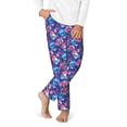 thumbnail image 2 of Hirioo Blue Skull Flower for Teenagers' Pajama Pants Womens Lounge Pants with Pockets Pj Bottoms Pants for Men-Large, 2 of 6