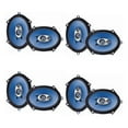 thumbnail image 1 of Pyle PL573BL 5 x 7 Inch 300 Watt 3 Way Triaxial Car Speakers, Blue (8 Speakers), 1 of 2