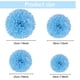 thumbnail image 2 of Bearachild Juego de 1 Uds. De pompones de papel azul de 7,8 pulgadas, decoraciones de flores de papel, bolas de papel con pompón para fiesta de Kits de decoración para fiestas Azul 14 pulgadas, 2 of 6