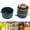 Blue, variant on NFTIGB 2200ml Three Layer Stackable Round Bento Lunch Box Portable Thermal Food Container, Blue