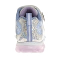 thumbnail image 5 of Disney Frozen Toddler Girls' Glittery Light Up Sneakers - Blue, Size: 9, 5 of 7