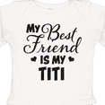 thumbnail image 4 of Inktastic My Best Friend is My Titi with Hearts Boys or Girls Long Sleeve Baby Bodysuit, 4 of 5