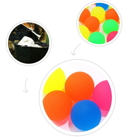 15PCS 25MM Light Up High Bounce Balls Mini Bouncy Balls Toys Children's Bouncing Balls Toy For Outdoor Indoor