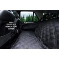 thumbnail image 2 of Bulldogology Premium SUV Cargo Liner Funda de asiento para perros – Funda de carga para maletero de mascotas, resistente al agua, respaldo antideslizante, lavable, con protección de solapa de parachoq, 2 of 5