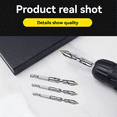 thumbnail image 6 of 4PCS Eccentric Twist Drill Bit High-Strength Drill Bits Set 6mm/8mm/10mm/12mm Metal Twist Drill Bits for Glass/Tile/Wood, 6 of 9