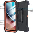 thumbnail image 2 of ThousandGear Compatible for Motorola Moto Edge 2023/Edge 40 Case with Clip Belt Holster, Heavy Duty Military Grade Drop Protective Case (Camouflage Green) & Fast Wall/Car Charger Kit, 2 of 5