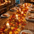 thumbnail image 6 of Vibrant Colorful Artificial Maple Leaf Rattan, Fall Foliage Garlands, Decorative Vines for Fireplace, Dining Table, Home Interior, Halloween and Thanksgiving Seasonal Decor, A, 6 of 9