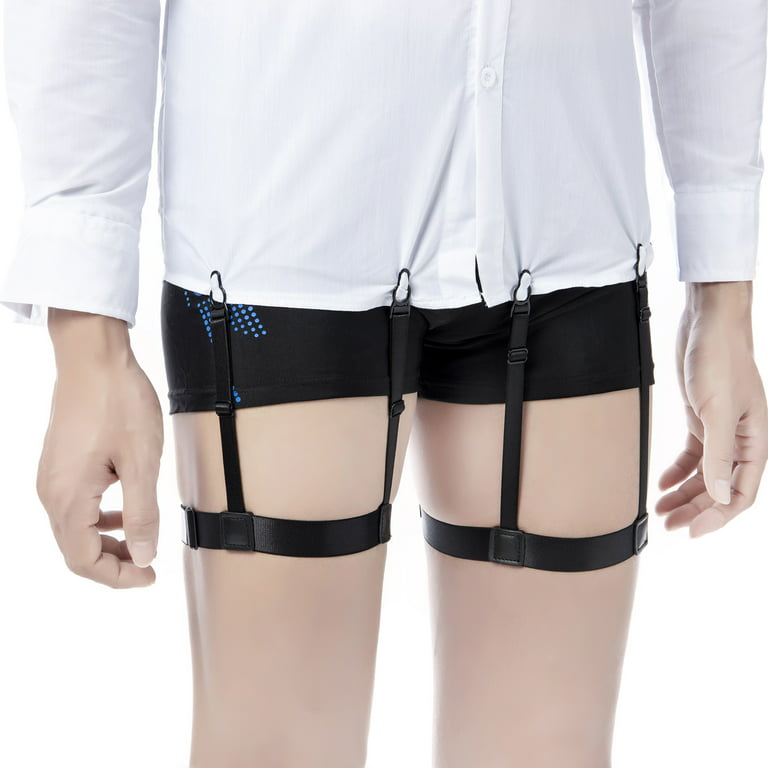 LELINTA Adjustable Elastic Shirt Garters with Locking, Non-Slip Clips  (2-Pack, 1-Pair) 