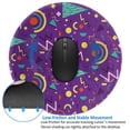 thumbnail image 4 of Disketp Retro 80s Style Small Mouse Pad 7.9x7.9 Inches,Washable Round Mousepad For Office Laptop Computer,Non-Slip Rubber Base Mouse Pads For Wireless Mouse, 4 of 8