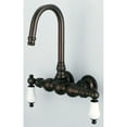 thumbnail image 4 of Water Creation F6-0014-03-AL 3.38 in. Brown Vintage Classic Center Wall Mount Tub Faucet - Oil-Rubbed Bronze, 4 of 5