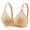 Beige, variant on WNEGSTG Black Push Up Bra, Womens No Underwire Bras Plus Size Comfort Soft Bras Supportive Bralettes Cute Breathable Wireless Bra, 36B