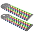 thumbnail image 3 of 2Pcs Highlighter Tape Long and Short Page Tabs Colorful Page Markers Sticky Marking Strips, 3 of 8