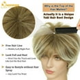 thumbnail image 2 of QUEENTAS Short Blonde Wigs for Women Pixie Cut Wig Layered Blonde Glueless Wig with Bangs Synthetic Hair Wig Cap, 2 of 10