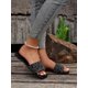 thumbnail image 2 of Women Rhinestone & Faux Pearl Decor Flat Sandals, Summer Slide Sandals, 2 of 4