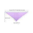 thumbnail image 3 of Chales y envolturas INSPIRE CHIC para vestidos de noche, bufandas triangulares de encaje con flecos para fiestas formales de boda 70.9"x27.6" púrpura claro, 3 of 5