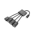 thumbnail image 3 of Micro Usb Otg Hub Adaptador Multifunción Cable Conector Macho A Hembra Dual Usb 2.0 Carga De Energía Micro Usb 5Pin Para Teléfono Android 3 En 1 seitruly EL013209-01, 3 of 5