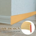 thumbnail image 5 of Uxcell Flexible Vinyl Baseboard Molding Trim, 4 Inch x 3 Feet Self-Adhesive Peel and Stick Molding Trim for Walls Floor, Yellow Wood Grain, 5 of 6