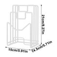 thumbnail image 5 of Vacemry Kitchen Chopping Board Shelf Organizer, Countertop Multifunctional Storage Rack for Utensils, Pot Lid Holder with Vegetable Board Placement, Space Saving Desktop Plate Drying Stand, 5 of 9