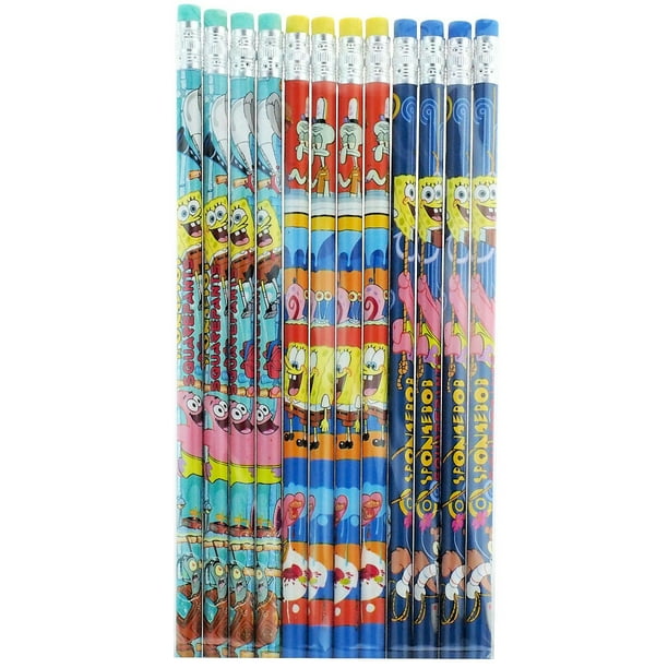 Spongebob Squarepants Character 12 Wood Pencils Pack