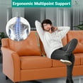 thumbnail image 5 of Home Imports Emporium Raelynn Modern Button Tufted Sofa Caramel,Air Leather, 5 of 18