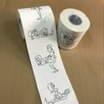 thumbnail image 2 of Roll Toilet Paper Cute Cartoon Pattern Print Bathroom Tissue for Home Office Hotel, 2 of 5