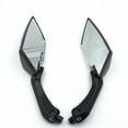 thumbnail image 2 of HTT-MOTOR Motorcycle Carbon Fiber Diamond Blade Style Rearview Mirrors 8mm 10mm Fit Standard Metric Screws 7/8" handlebar Yamaha V-max FZ1 FZ6 YBR XVS950 V-Star Virago Warrior Royal Star, 2 of 6