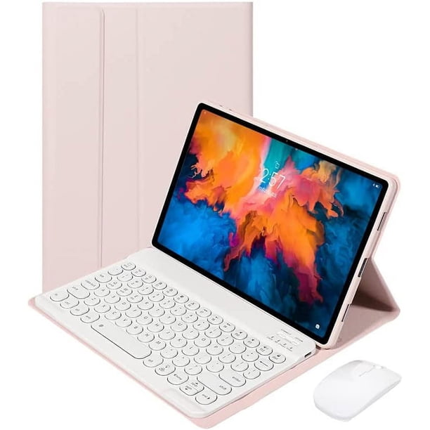 Funda con Teclado y Mouse para Lenovo Tab M10 Plus 10.6 (2022 3ª Gen) / TB-125F TB-128F, Cubierta Inteligente Delgada y Ligera con Teclado Bluetooth Inalámbrico Desmontable para 10.6" Lenovo M10 Plus