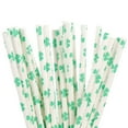thumbnail image 1 of KAKOWELY 96 pajitas de trébol para fiestas del Día de San Patricio, pajitas para bebidas, pajitas para fiestas y bares., 1 of 5