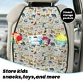 thumbnail image 5 of Fuzoiu Dogs Funny Pets Print 2 Pack Kick Mat Back Seat Protector With 3 Storage Pockets, Universal Car Seat Back Organizer For Kids Pets, Waterproof Backseat Protector For Most Car, 5 of 8