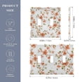 thumbnail image 2 of Yayeee Toggle Light Switch Wall Plate 2-Gang 4.56"x4.48" Decorative Outlet Cover, Orange Floral Blooms, 2 of 7