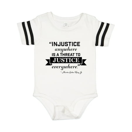 

Inktastic Injustice Anywhere is a Threat to Justice Everywhere- Martin Luther King Jr. Gift Baby Boy or Baby Girl Bodysuit