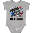 thumbnail image 3 of Inktastic Proud Granddaughter of a Veteran Veterans Day Girls Baby Bodysuit, 3 of 5
