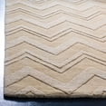 thumbnail image 3 of Safavieh Impressions Matthew Chevron Wool Runner Rug, Dark Gold, 2'3" x 8', 3 of 8