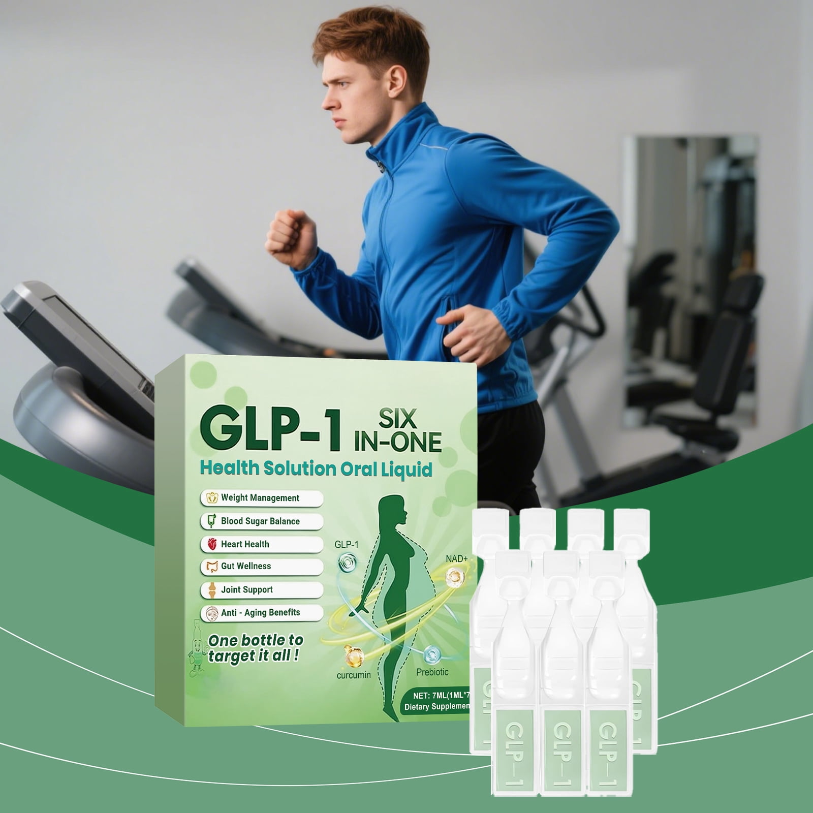 Alvantor GLP-1 Six-in-One Herbal Oral Liquid Digestive Support & Body Care Drops for Women and Men