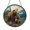 Acrylic 3.5 Inch, variant on Wildlife Bear Scene Faux Stained Glass Window Decor2101