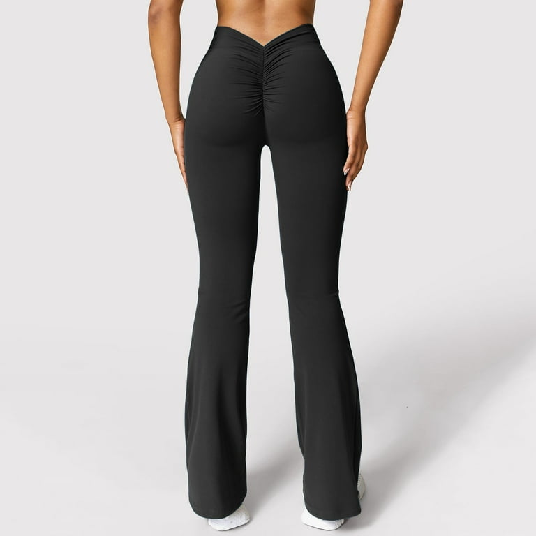 【HI FI FNK】Riki Curved Wide Pants WNVMWI Scrunch Flare Leggings for Women V Back Lifting Wide