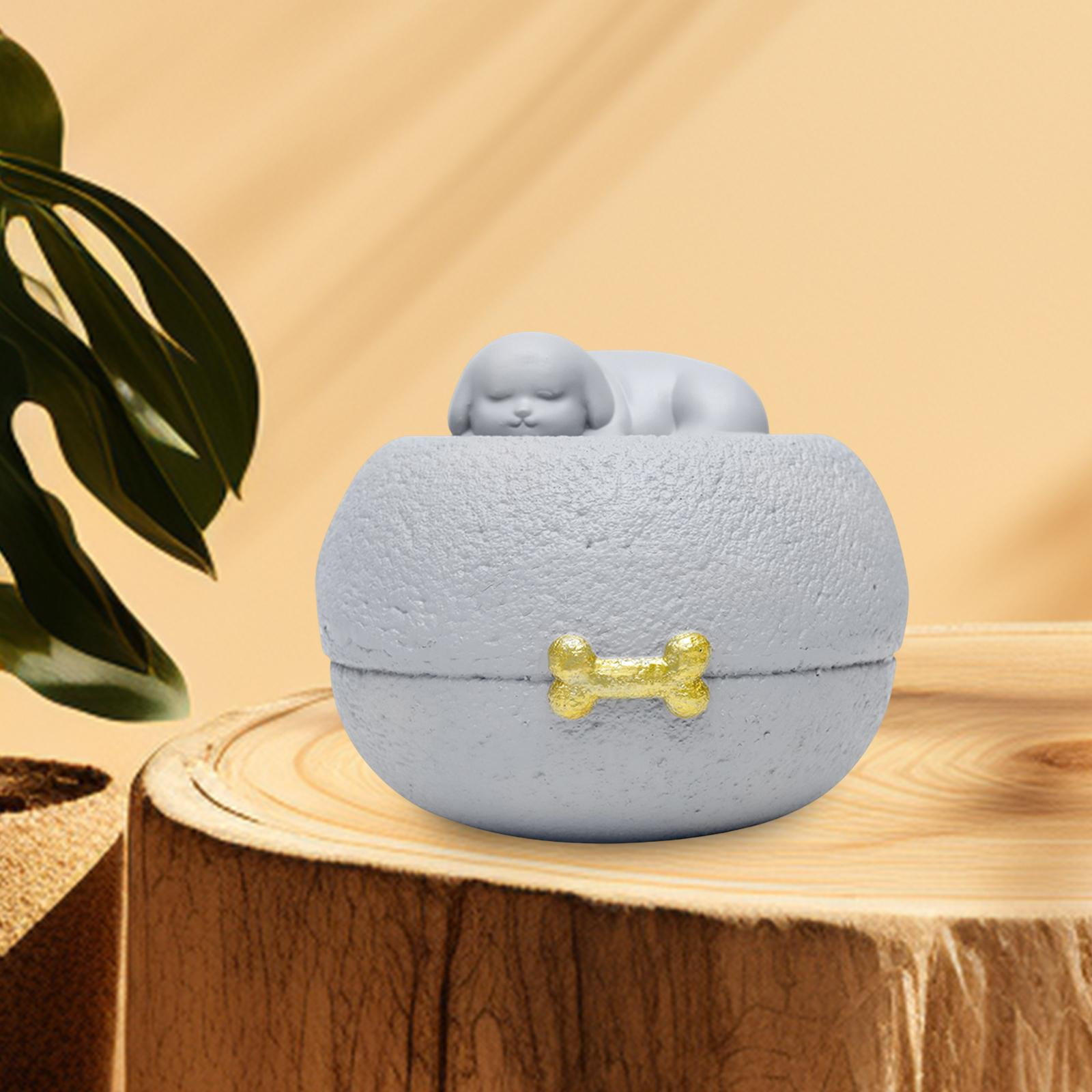Bothyi Pet Ash Container Dog Cremation Urn Accessories Handicraft Lightweight Resin