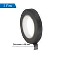 thumbnail image 3 of Uxcell 3Pcs 0.7 inch Wide 60 Yards Black Masking Tape Painters Tape Rolls for Home Office, 3 of 7