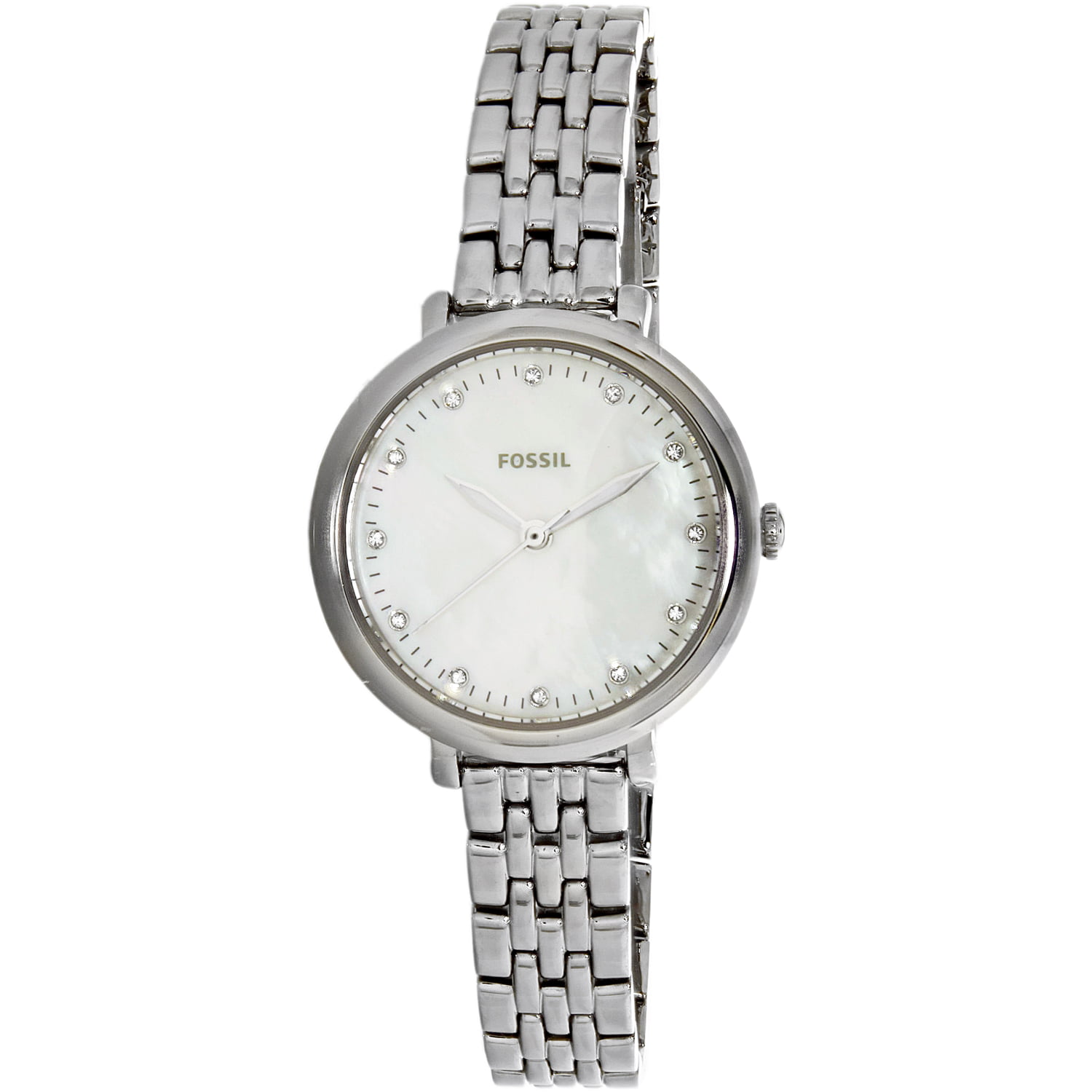 Fossil - Women's Jacqueline ES4029 Silver Stainless-Steel Analog Quartz Fossil Jacqueline Stainless Steel Watch