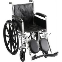 16 Inch Steel Wheelchair w/ Detachable Arms & Elevating Leg Rests - 1 Each / Each - 5166SE