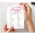 thumbnail image 7 of Inkdotpot 50-PackWatercolor SplashWhats In Your Purse Bridal ShowerGameWedding Shower Bachelorette Party Bulk ActivityGameCards, 7 of 7